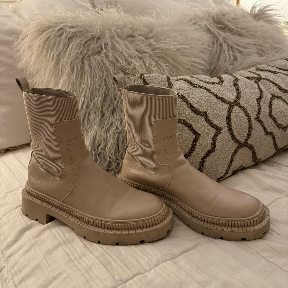 Women's Beige Ankle Boots